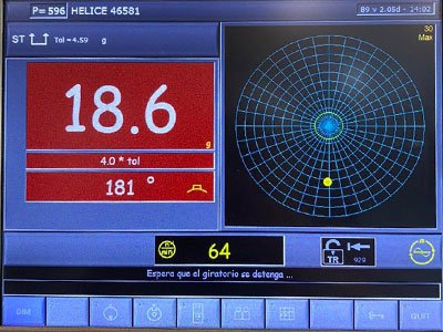 Equilibrado dinámico para hélices en general Ventiladores axiales y ventiladores centrífugo