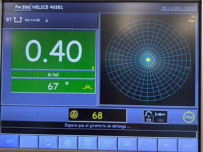 Equilibrado dinámico para hélices en general Ventiladores axiales y ventiladores centrífugo